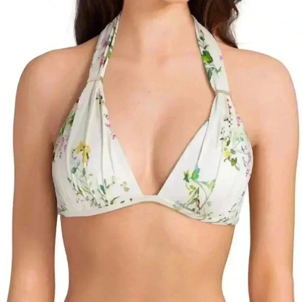 Cremieux Wildflower Molded Halter Bikini‎ Top